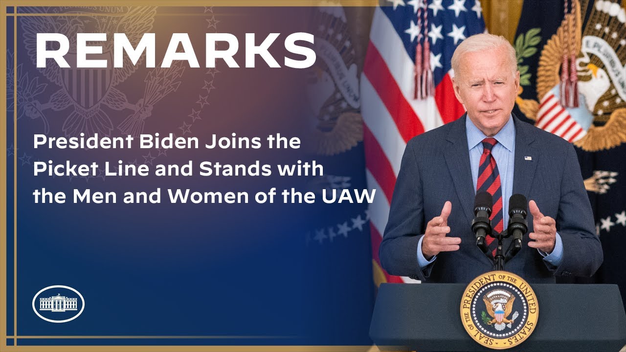 President Biden Joins the Picket Line and Stands with the Men and Women of the UAW