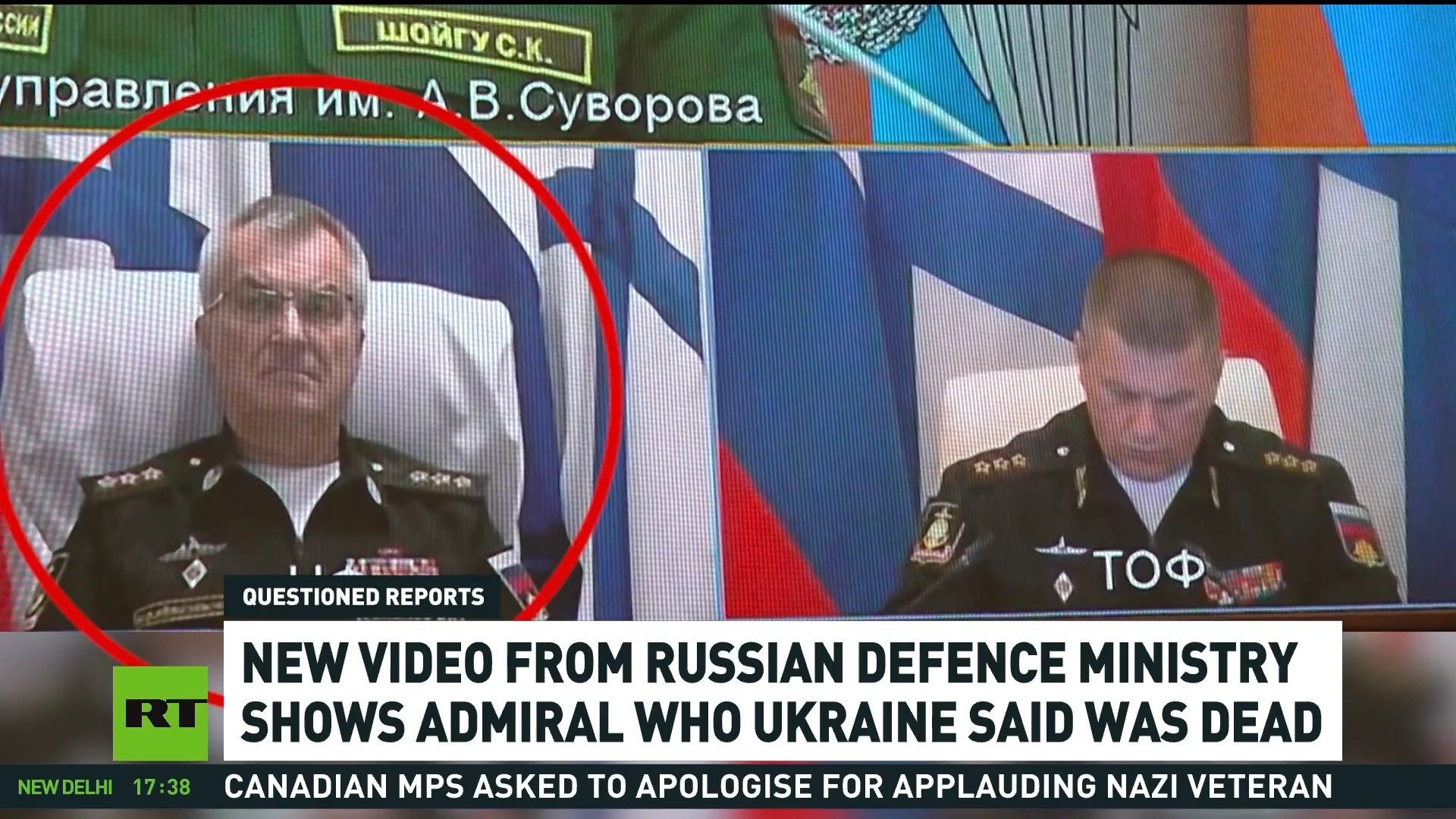 Russian admiral spotted alive after Kiev’s fake reports about his death