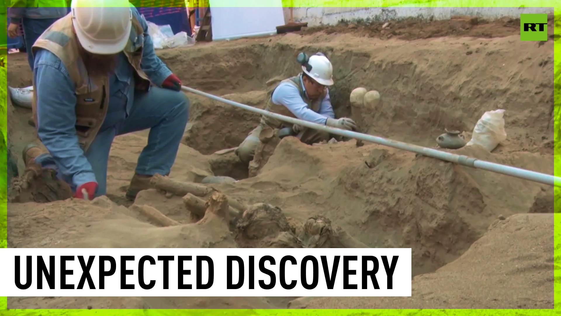 Ancient children's cemetery accidentally unearthed by Lima pipeline workers