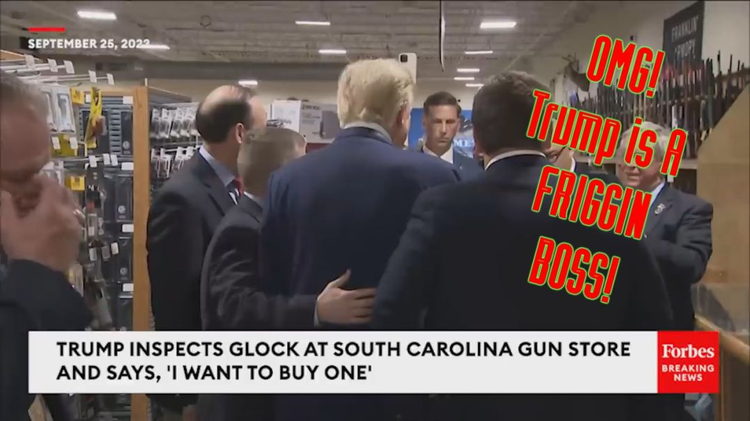 BadAss ALERT: Trump goes into South Carolina gun shop and buys a GLOCK???