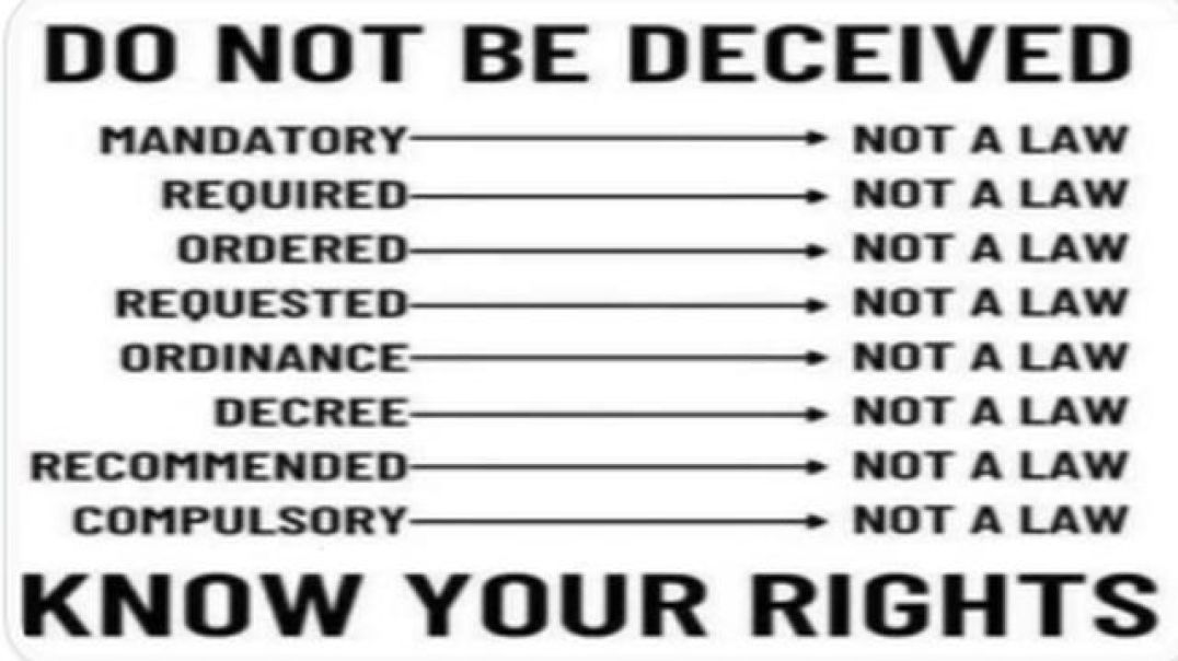 MANDATES ARE NOT LAW - A QUICK LEGAL LESSON ON MANDATES