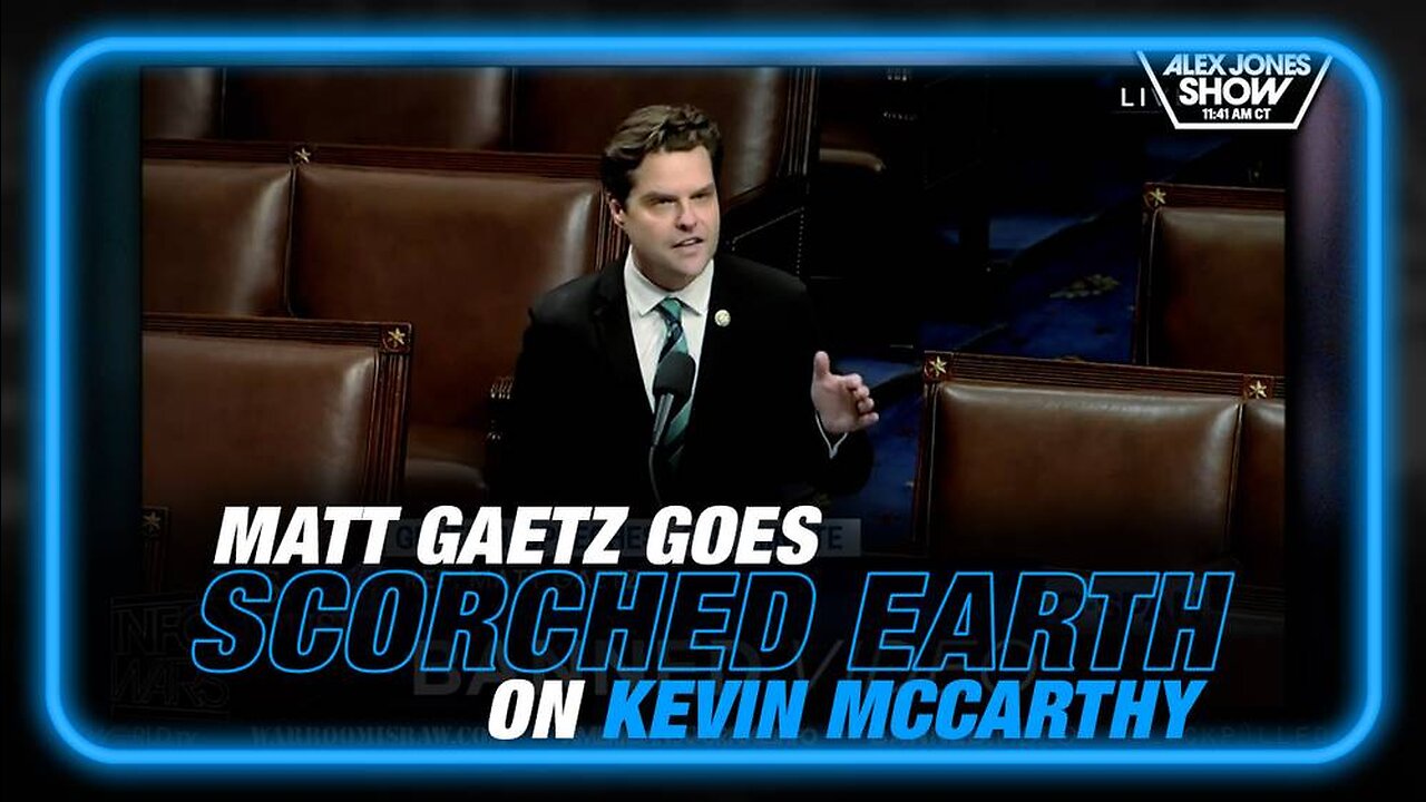 Matt Gaetz Goes Scorched Earth On Kevin McCarthy