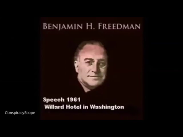 1961 Benjamin Freedman speech at Willard Hotel in Washington