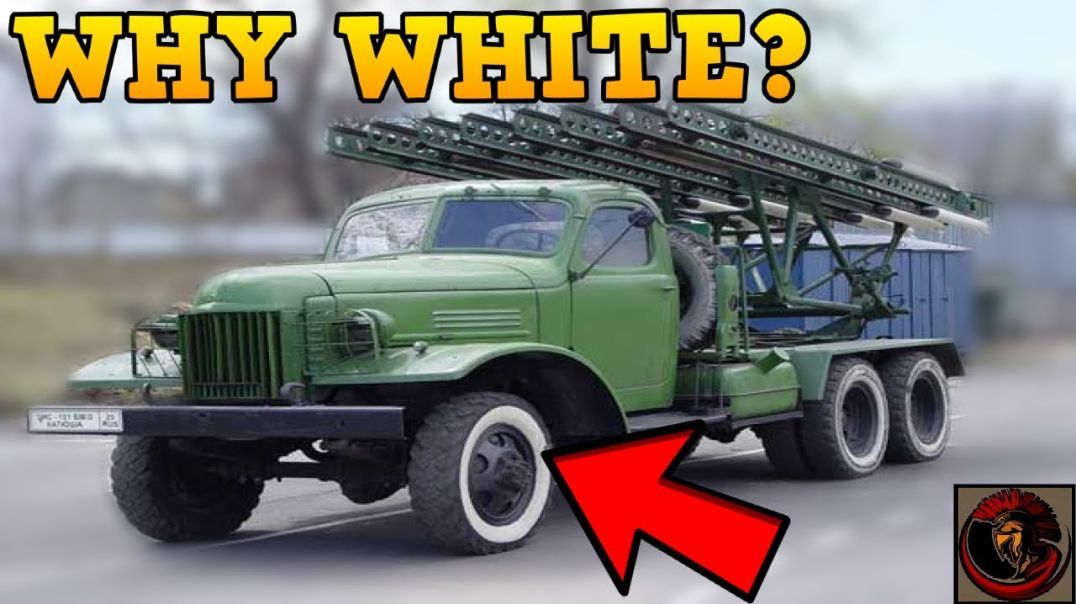 Why do Soviet/Russian, North Korean and Chinese military vehicles have white wall tires?