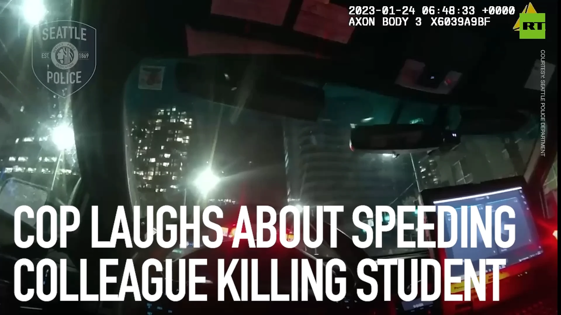 Cop laughs about speeding colleague killing student