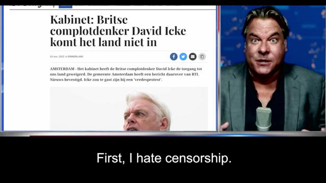 Former TV presenter, the wide-awake Robert Jensen, on David Icke and his treatment by the dutch gov