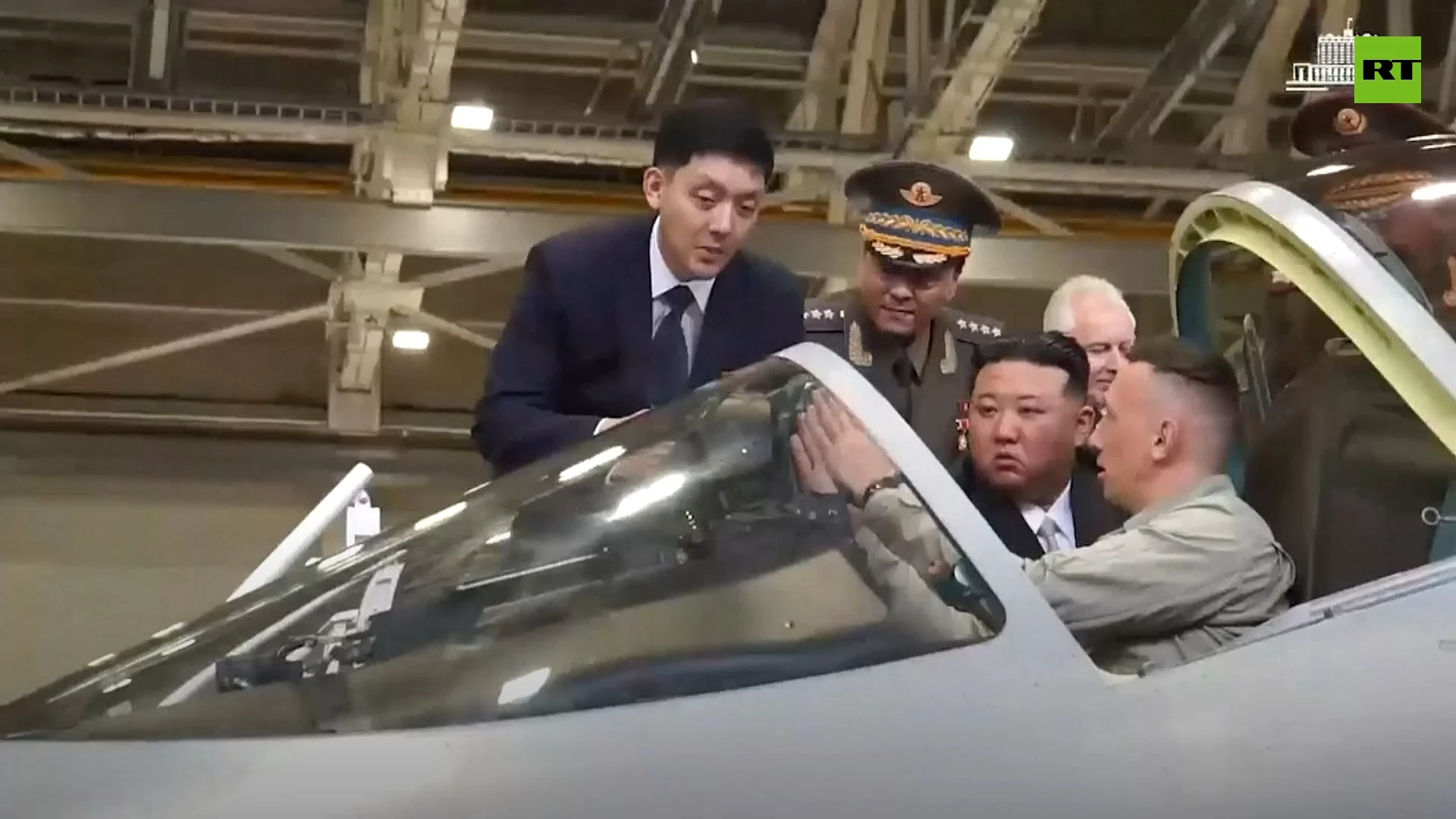 Kim Jong Un inspects fighter production during Russia visit