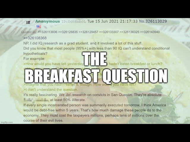 Cappy on "The Breakfast Question"