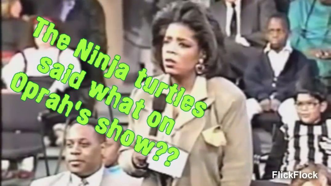 Holy Sh!t !!  The Teenage Mutant Ninja Turtles gave zero F**ks on Oprah's show !
