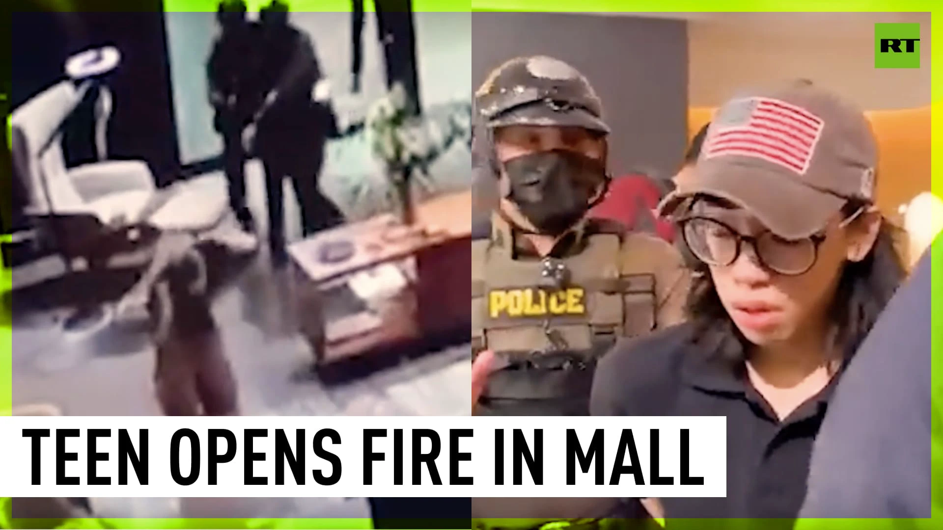 Moment crowds flee Thai mall amid shooting