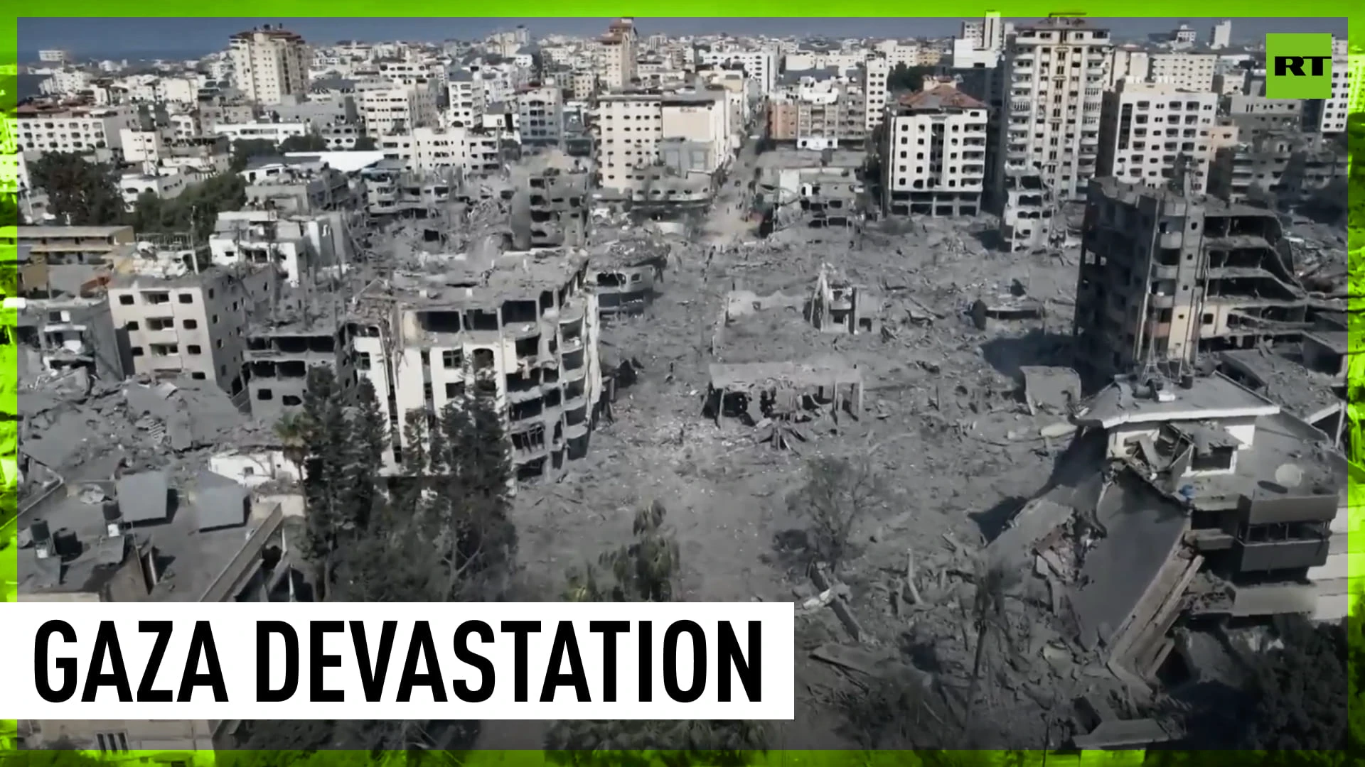 Gaza City devastation shown in new drone footage