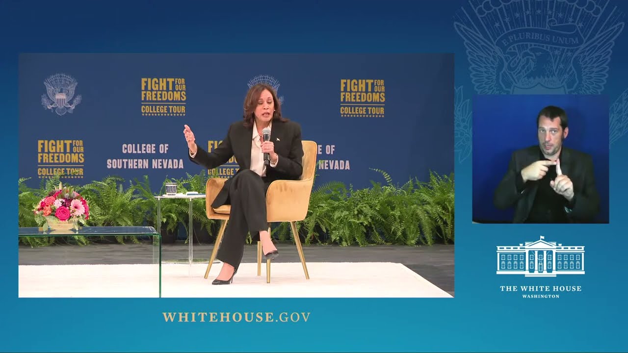 Vice President Harris Participates in a "Fight for Our Freedoms" College Tour Moderated Conversation