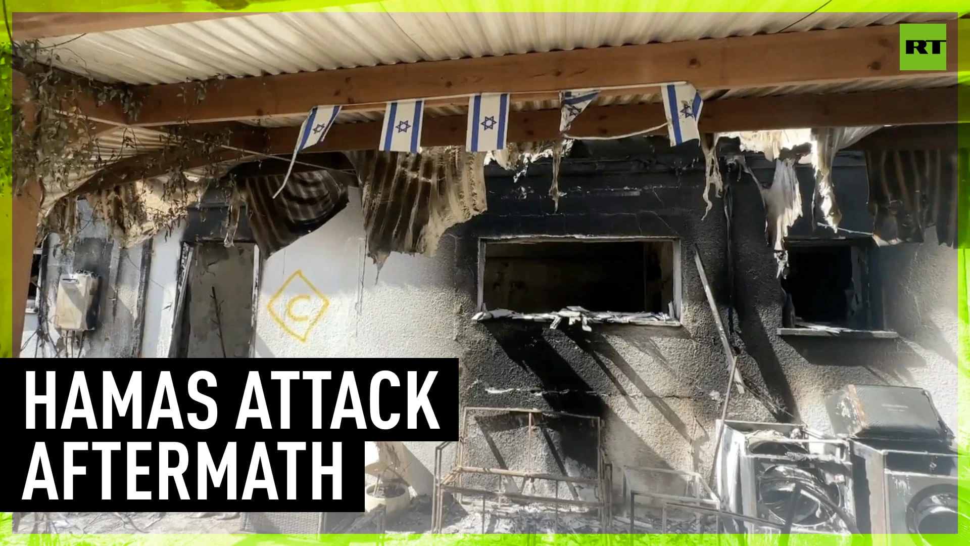 Israeli kibbutz of Nir Oz in ruins after Hamas deadly attack