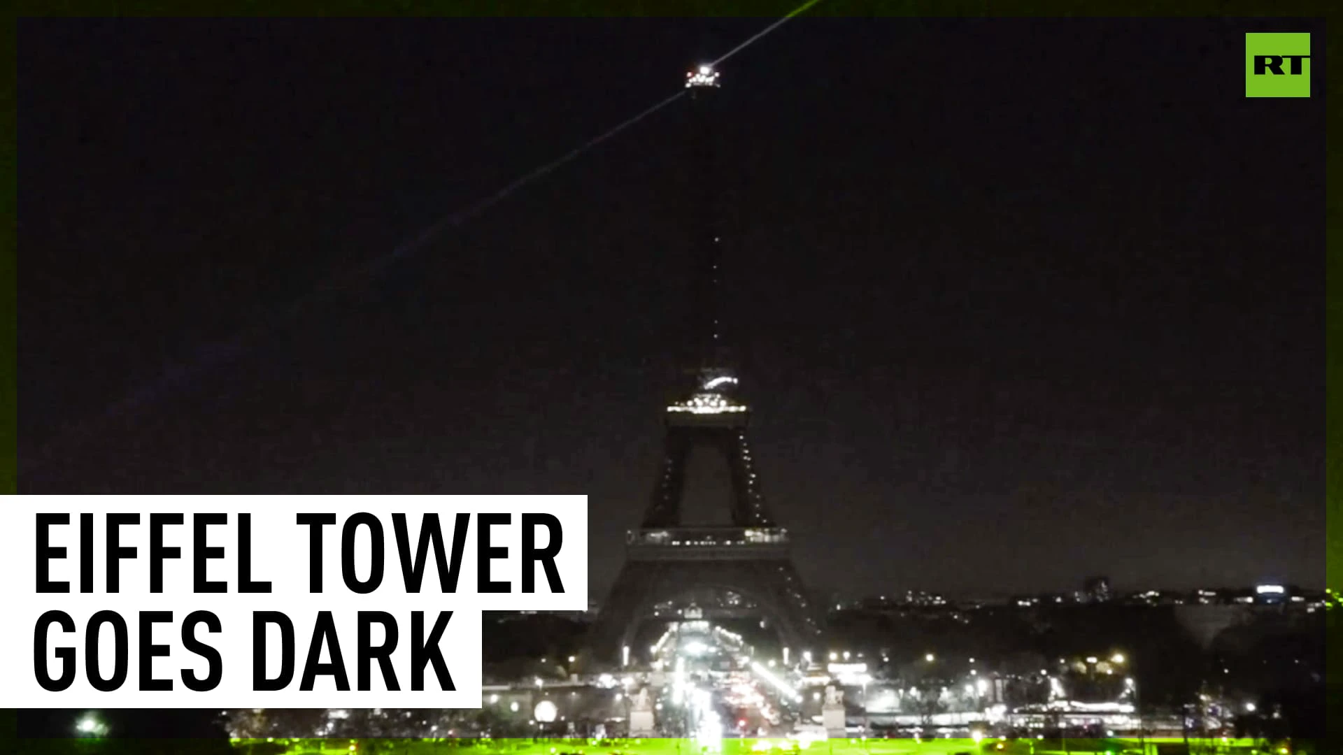 Eiffel tower goes dark in support of Israel