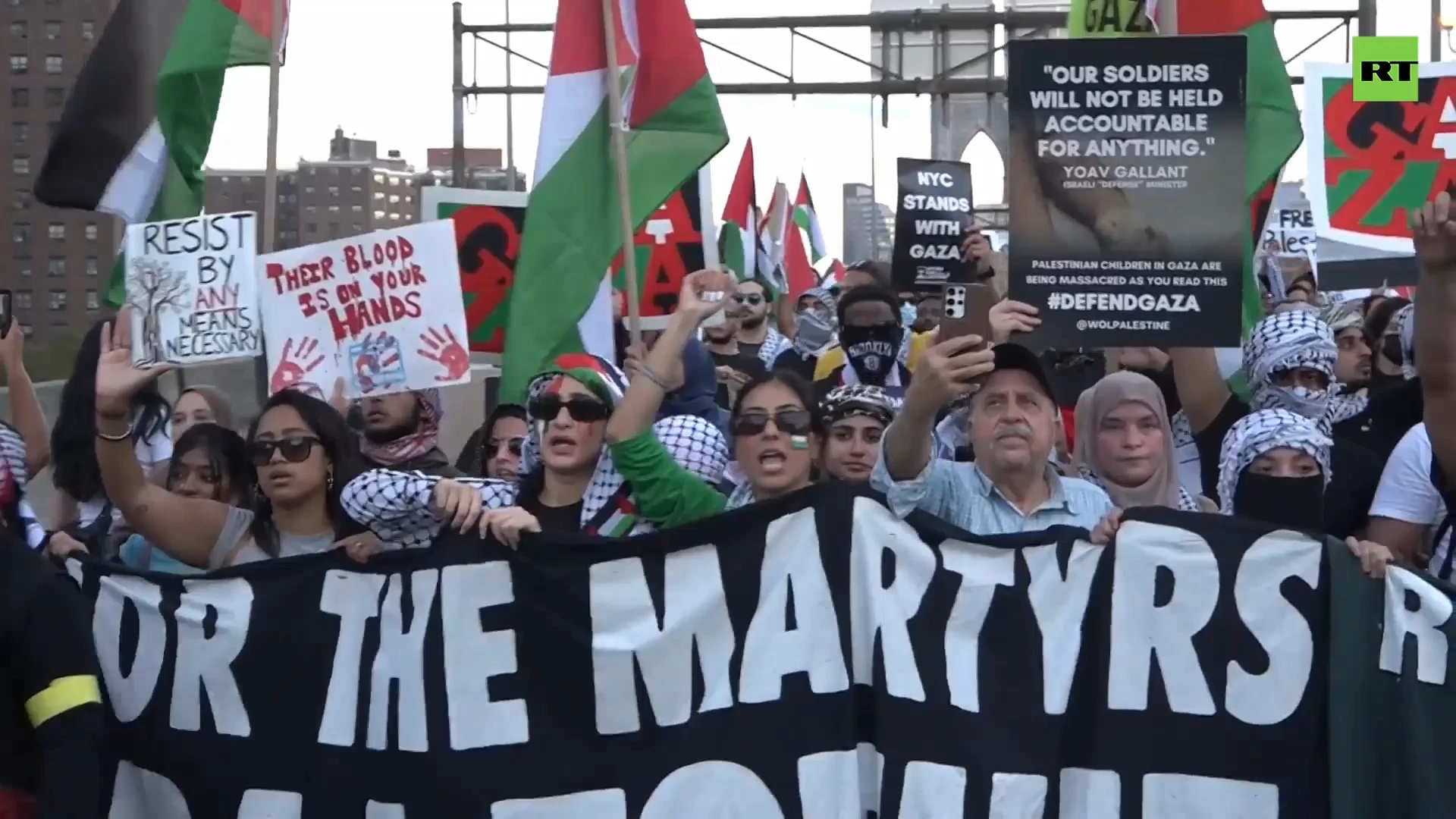 'Ceasefire now!' | NYC streets see massive pro-Palestinian rally