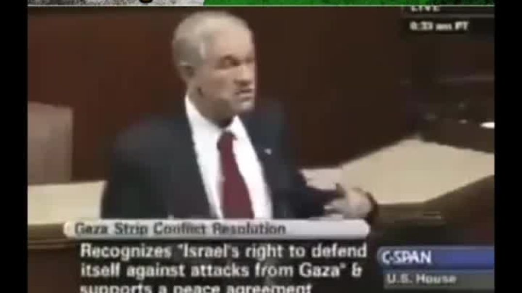 Ron Paul Explains How Israel Helped Create Hamas