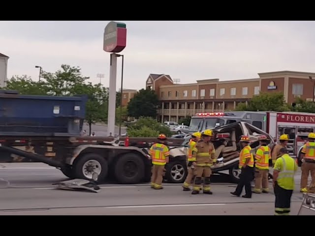 Summer of 2016 - Big truck accident on the way to work.