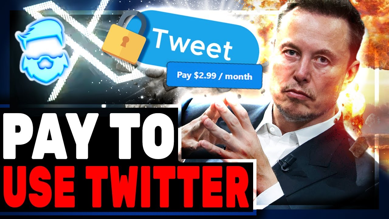 You Will Have To PAY To Use Twitter/X Now! Elon Musk Says It's About Bots But I Don't Know..