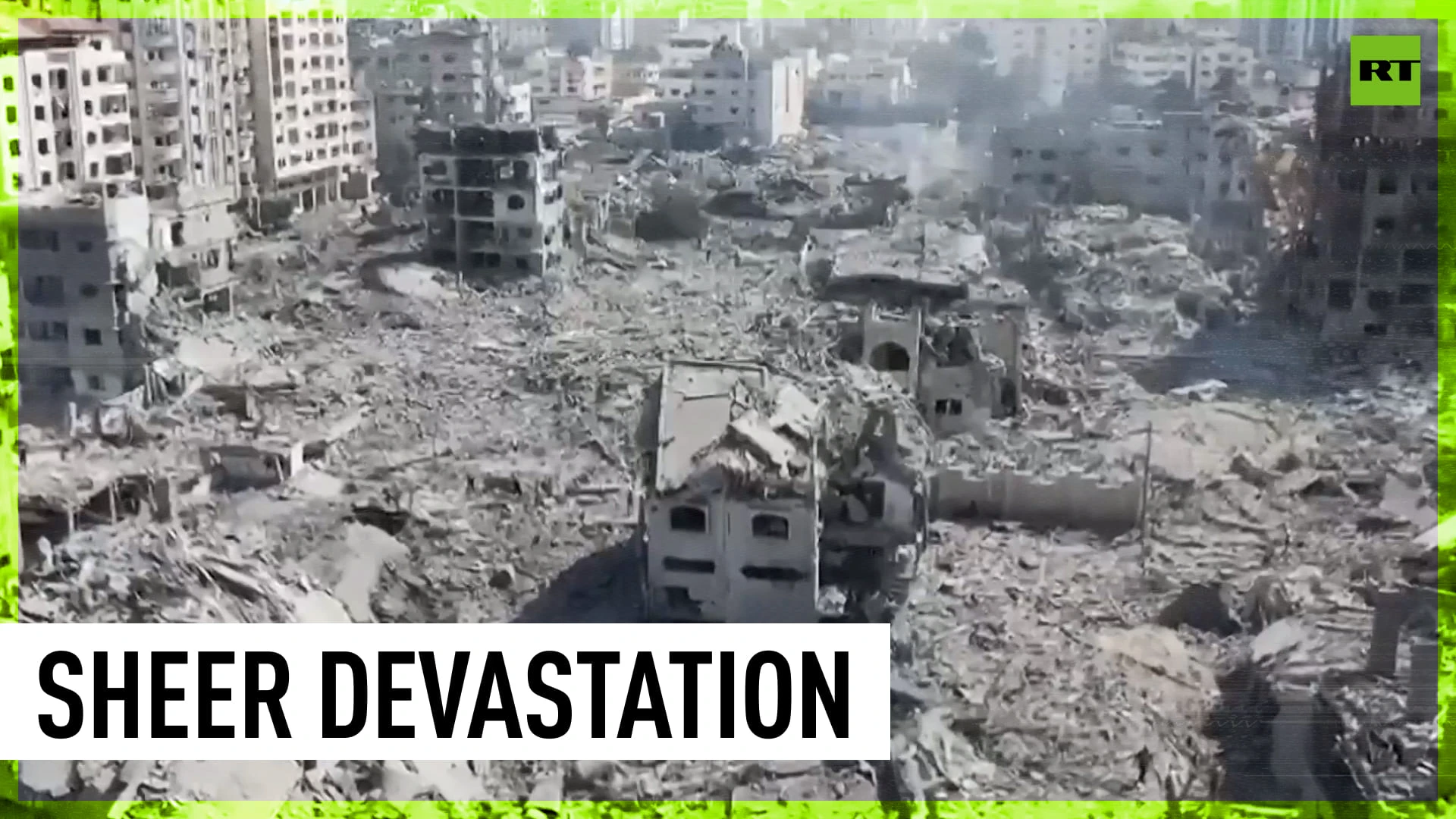 New drone footage reveals devastation in Gaza after deadly airstrikes