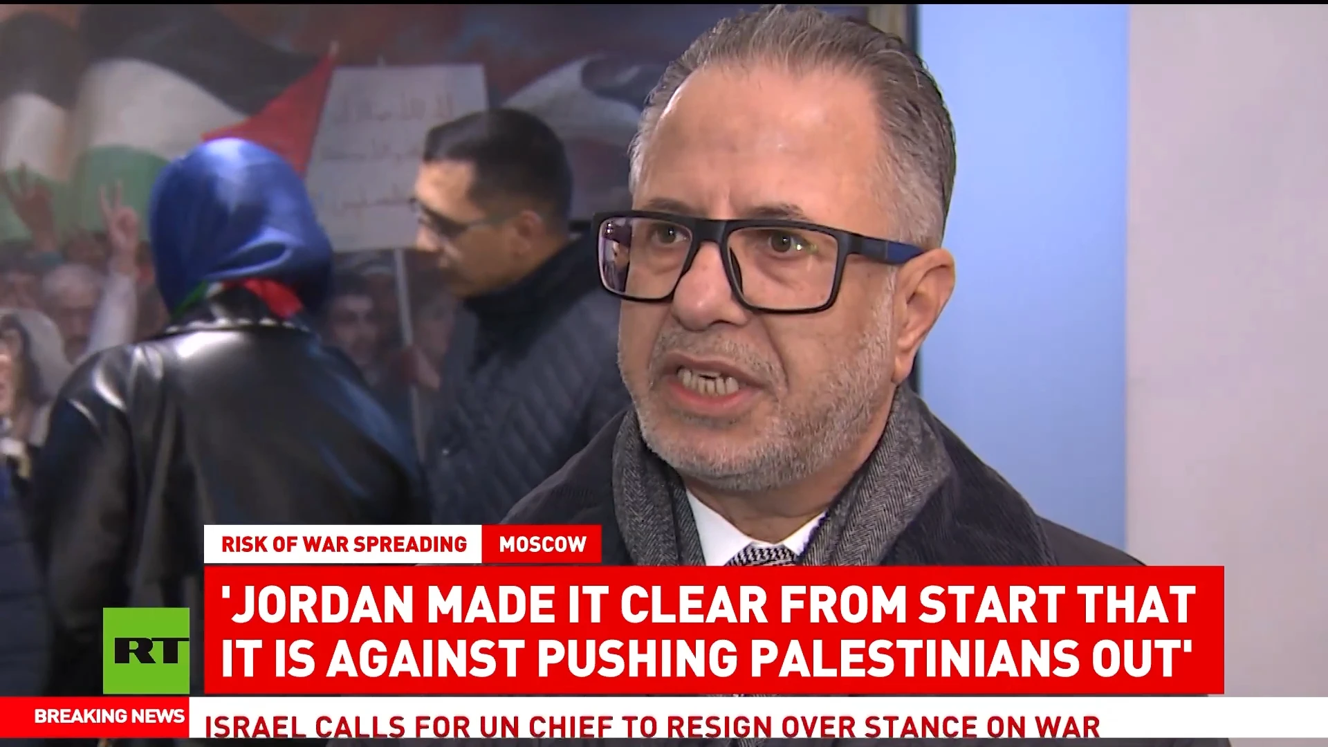 Jordan is against pushing Palestinians out – ambassador to Russia