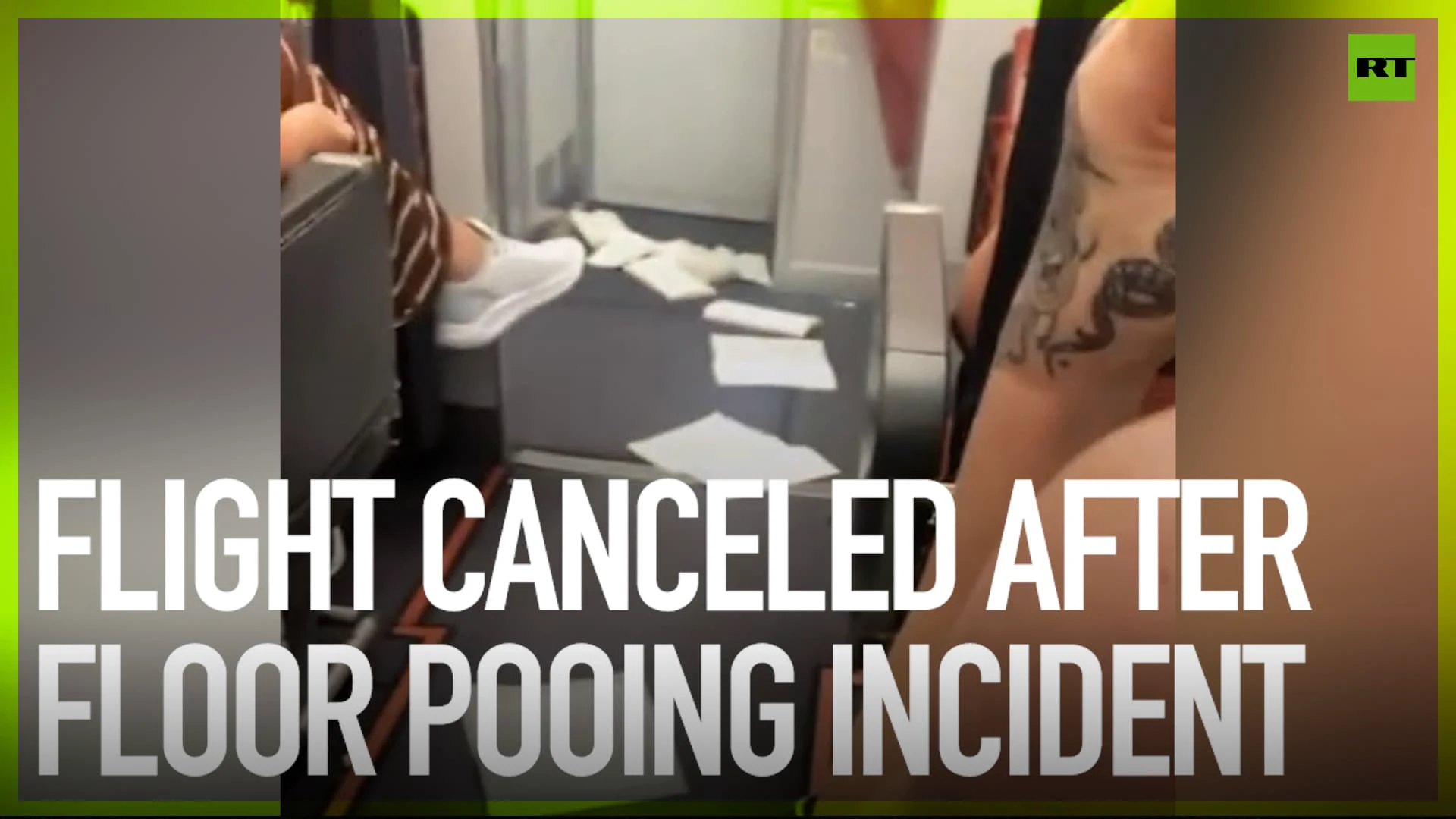 Flight canceled after floor pooing incident