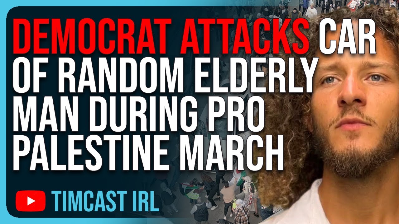 Democrat Candidate ATTACKS Car Of Elderly Man During Palestine March