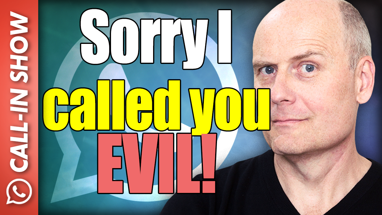 "I'm sorry I called you evil..." Freedomain Apology Call (Audio)