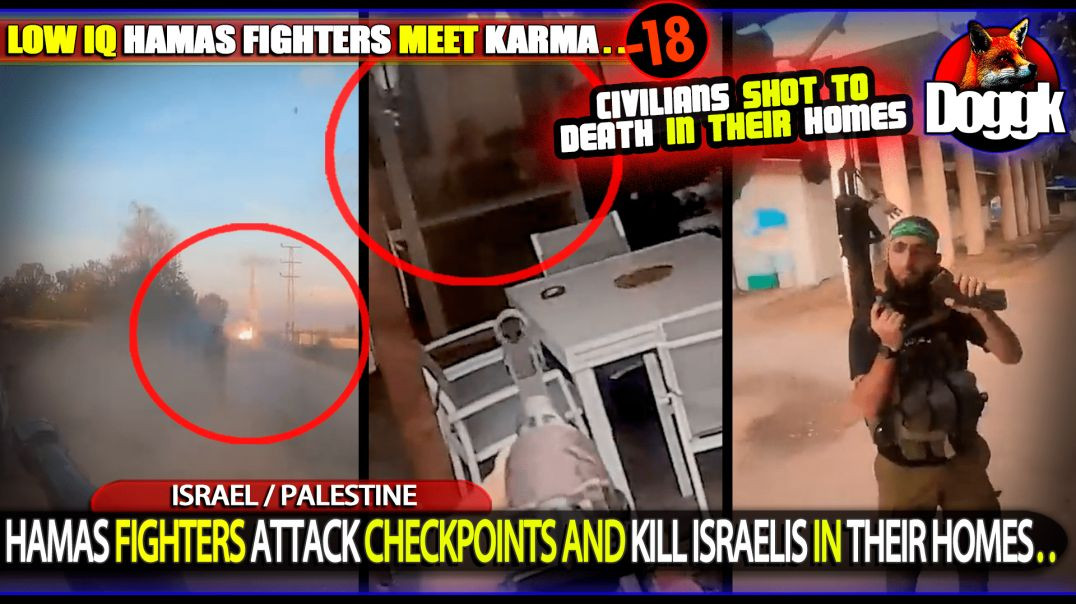 [+18] HAMAS FIGHTERS ATTACK CHECKPOINTS AND KILL ISRAELIS IN THEIR HOMES.. (ISRAEL/PALESTINE)