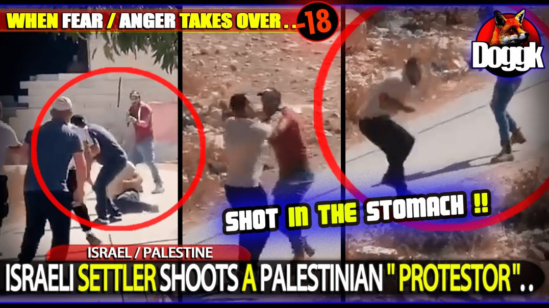 [+18] ISRAELI SETTLER SHOOTS A PALESTINIAN " PROTESTOR ".. (ISRAEL / PALESTINE)