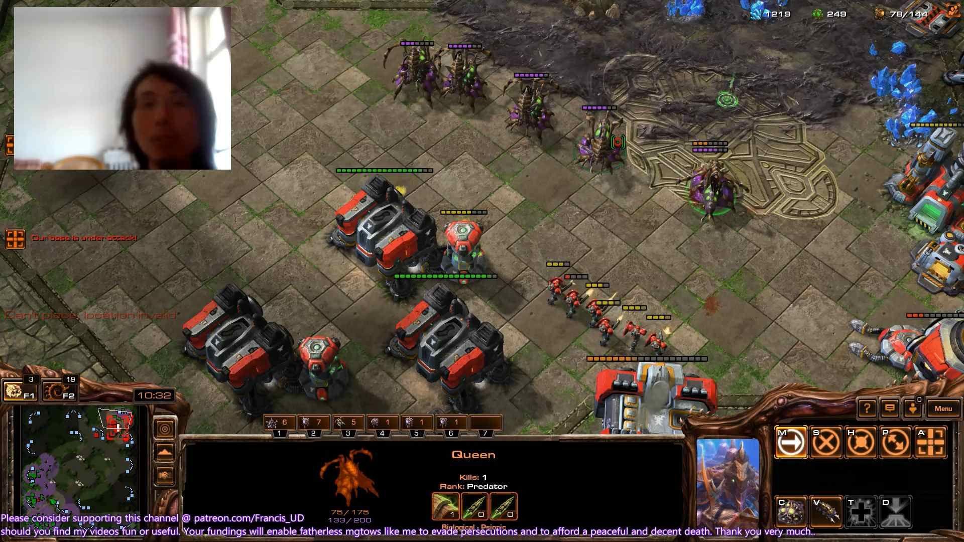 starcraft2 an exciting zvt on ancient cistern banelings & nydus worms crazy combo