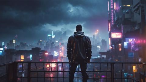 A.I Blade Runner Rainy Night: Immersive Cyberpunk Ambient - Atmospheric Sci-Fi Music for Deep Relaxation
