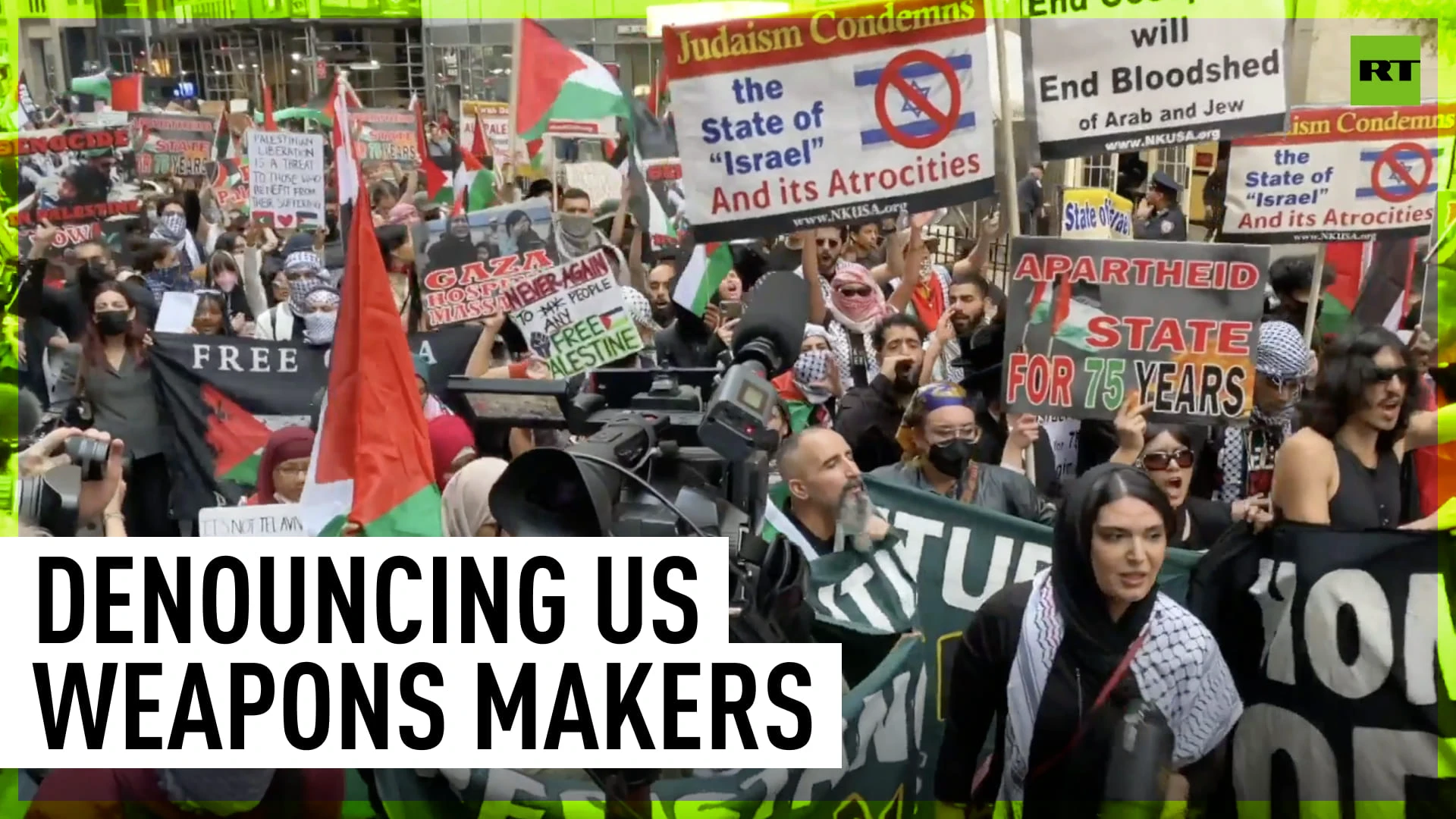 End US sponsored genocide in Gaza | NYC protesters demand accountability from American arms manufacturers