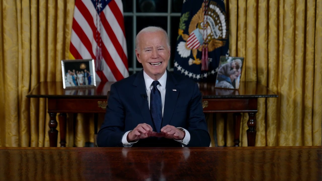 President Biden Addresses the Nation from the Oval Office