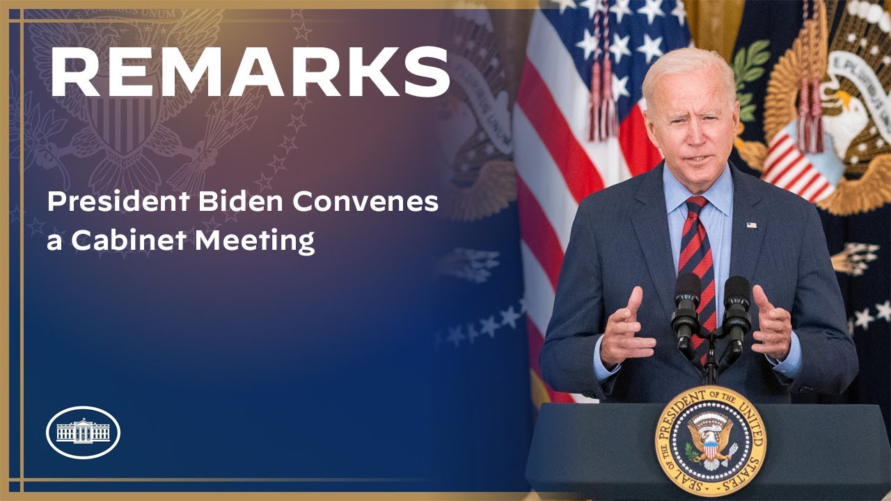 President Biden Convenes a Cabinet Meeting