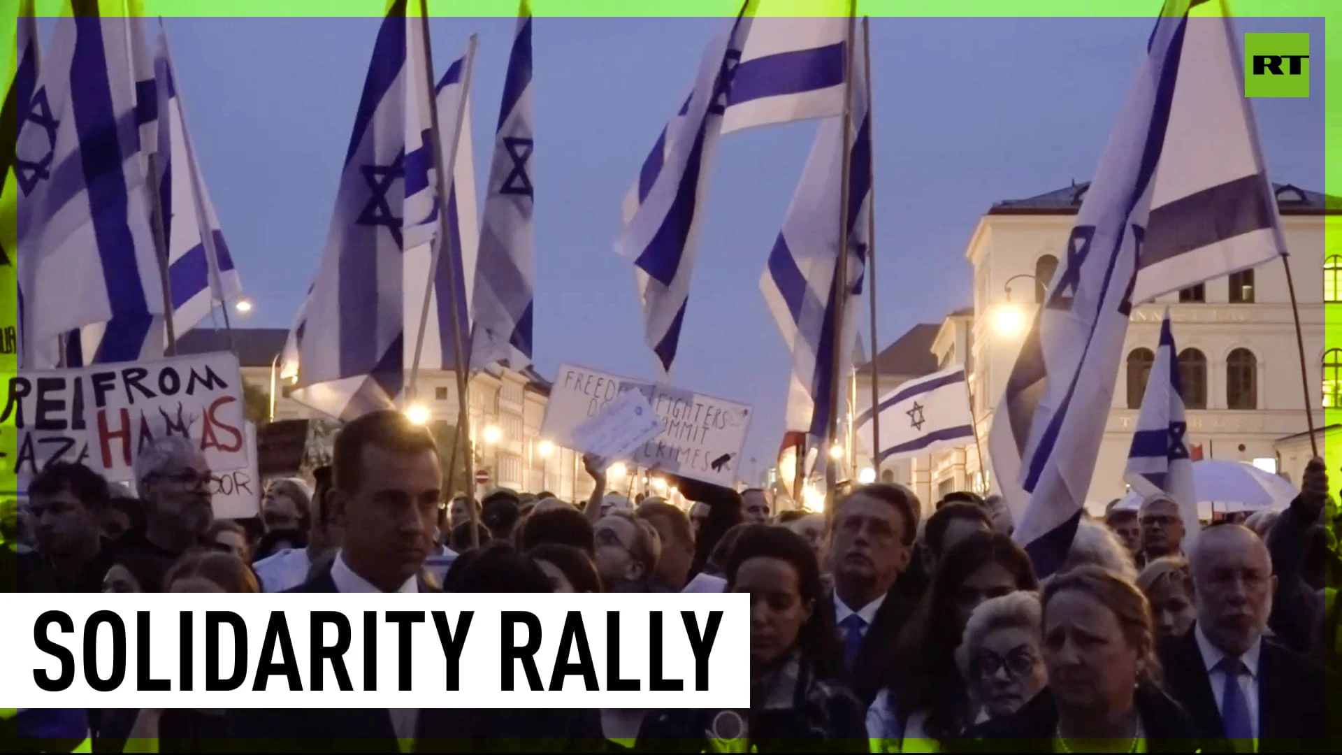 Hundreds in Munich rally in solidarity with Israel