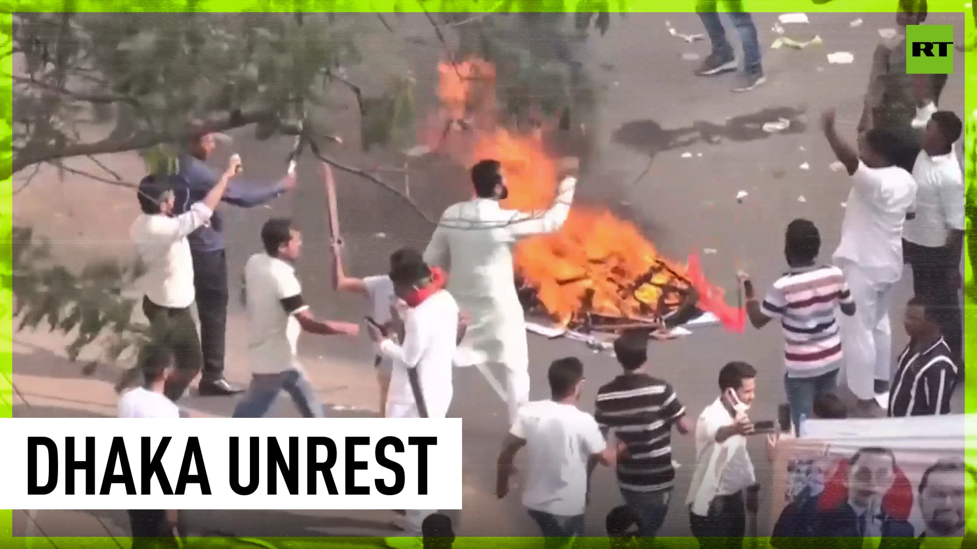 Violent chaos erupts as Bangladeshi police clash with BNP activists
