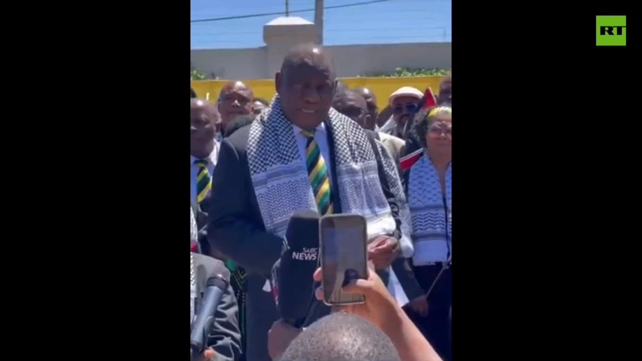 South African President pledges solidarity with Palestinians