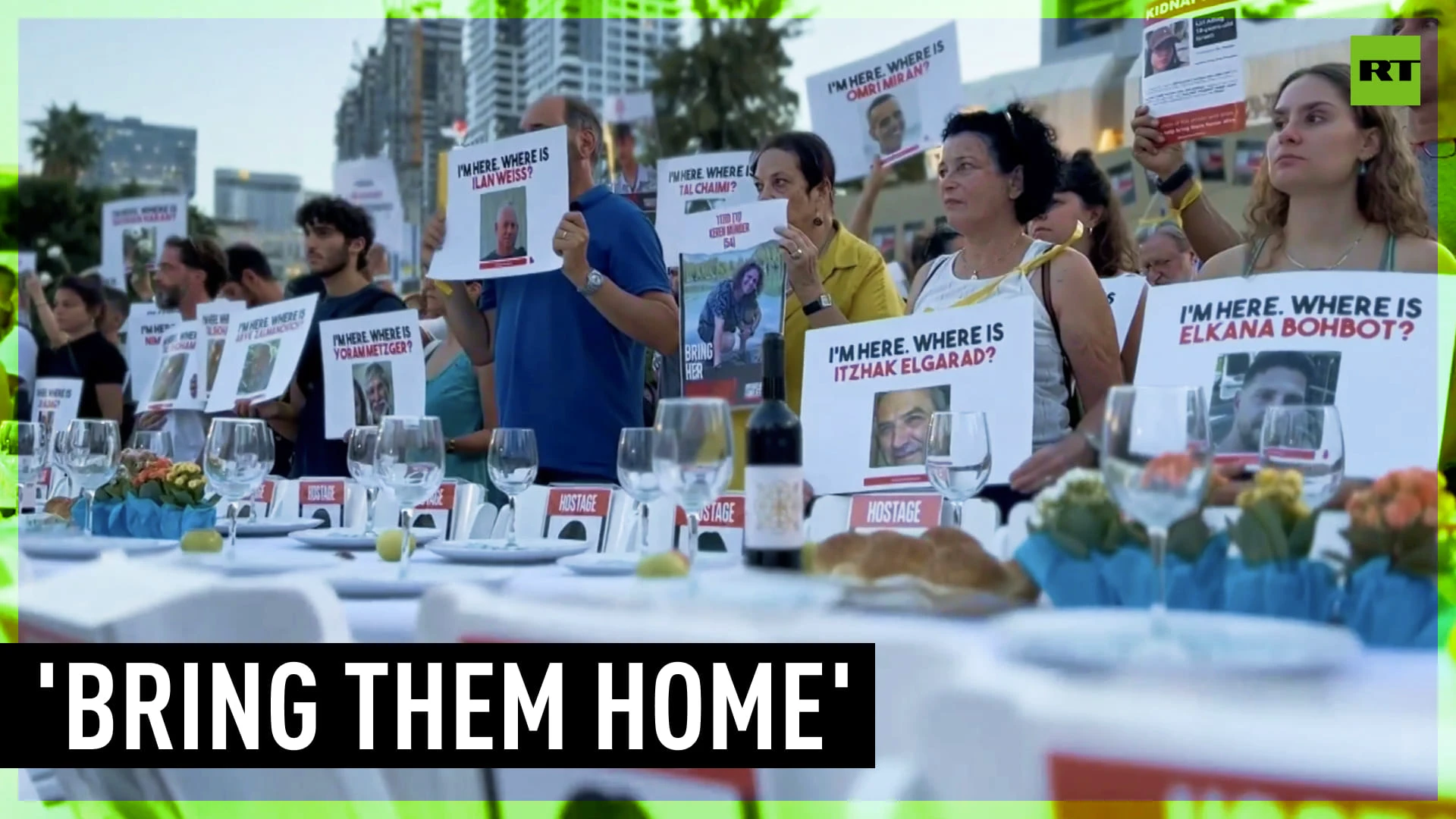 Families rally in Tel Aviv for return of Hamas hostages