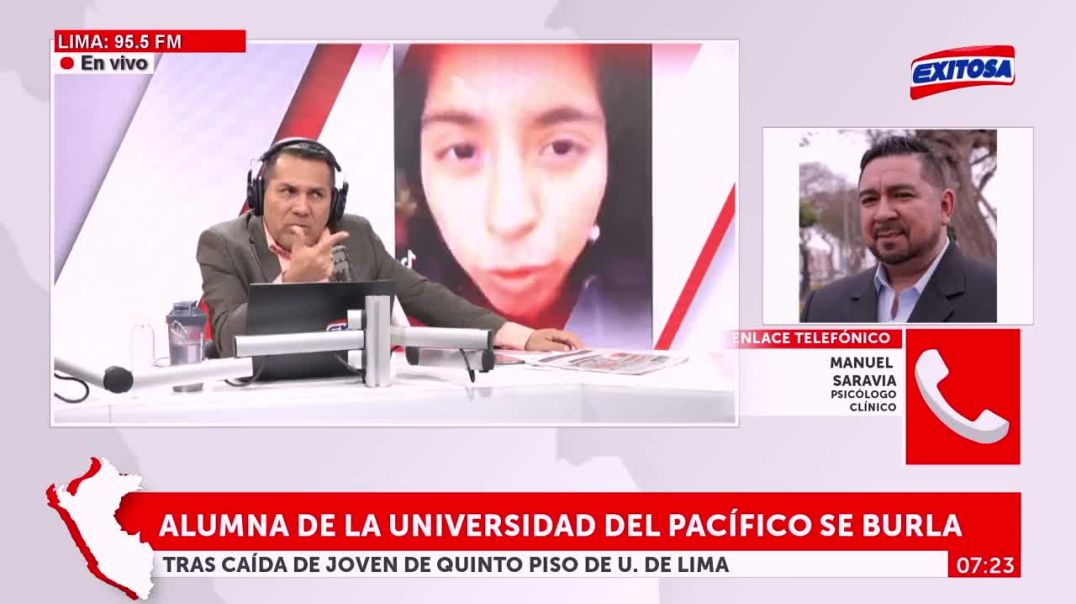 El psicólogo clínico, Manuel Saravia, se refirió a la alumna de la Universidad del Pacífico que se burló del confuso inc