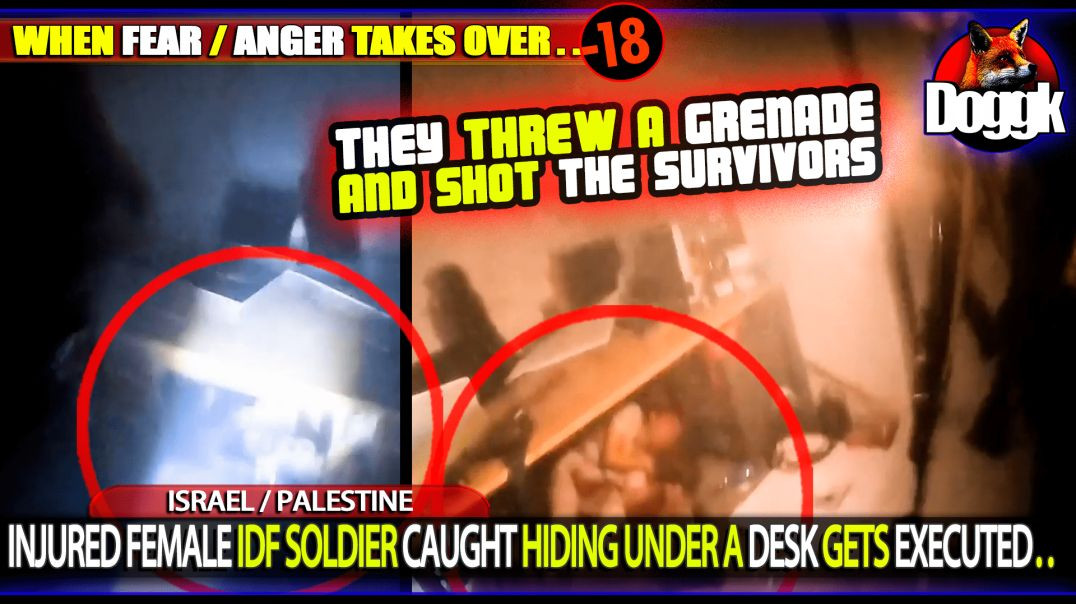 [+18] INJURED FEMALE IDF SOLDIER CAUGHT HIDING UNDER A DESK GETS EXECUTED.. (ISRAEL / PALESTINE)