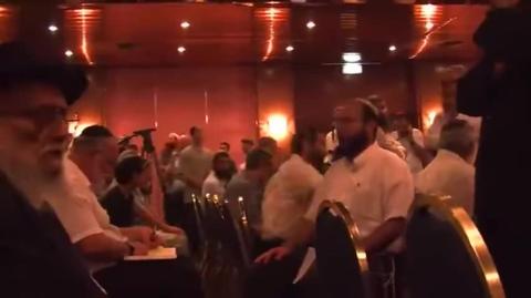 A celebration in Jerusalem about the rabbinical codes calling for the killing of non jews