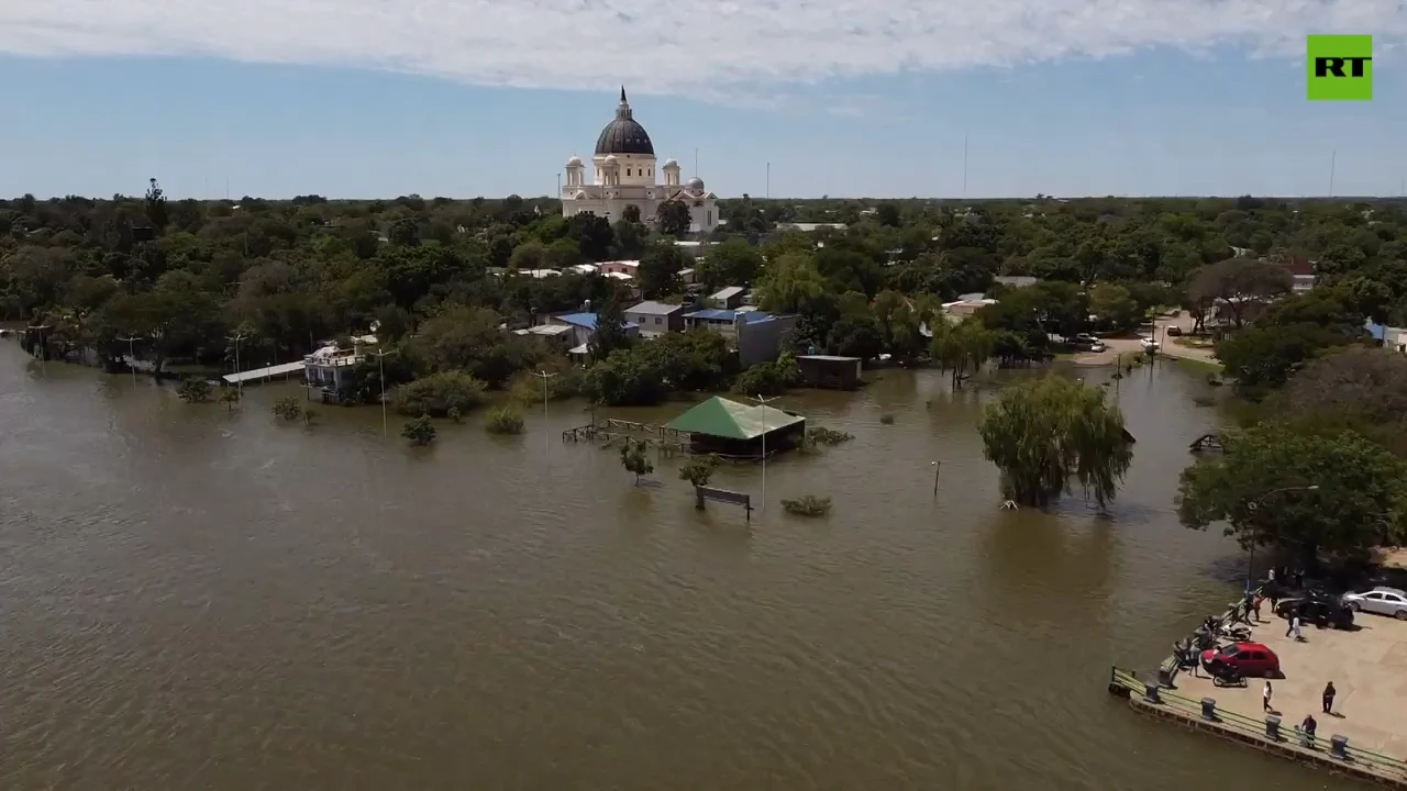 Locals evacuated after inundation in Argentina province