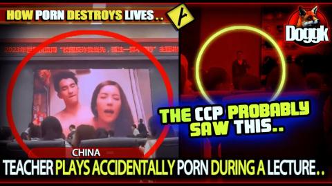 [+16] TEACHER PLAYS ACCIDENTALLY " PORN " DURING A LECTURE.. (CHINA)