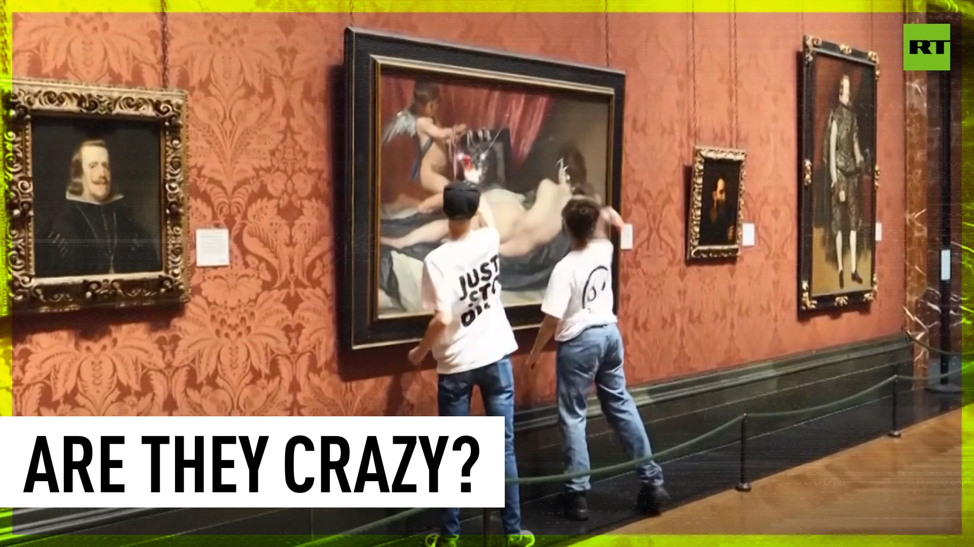 Just Stop Oil activists attack painting at London's National Gallery