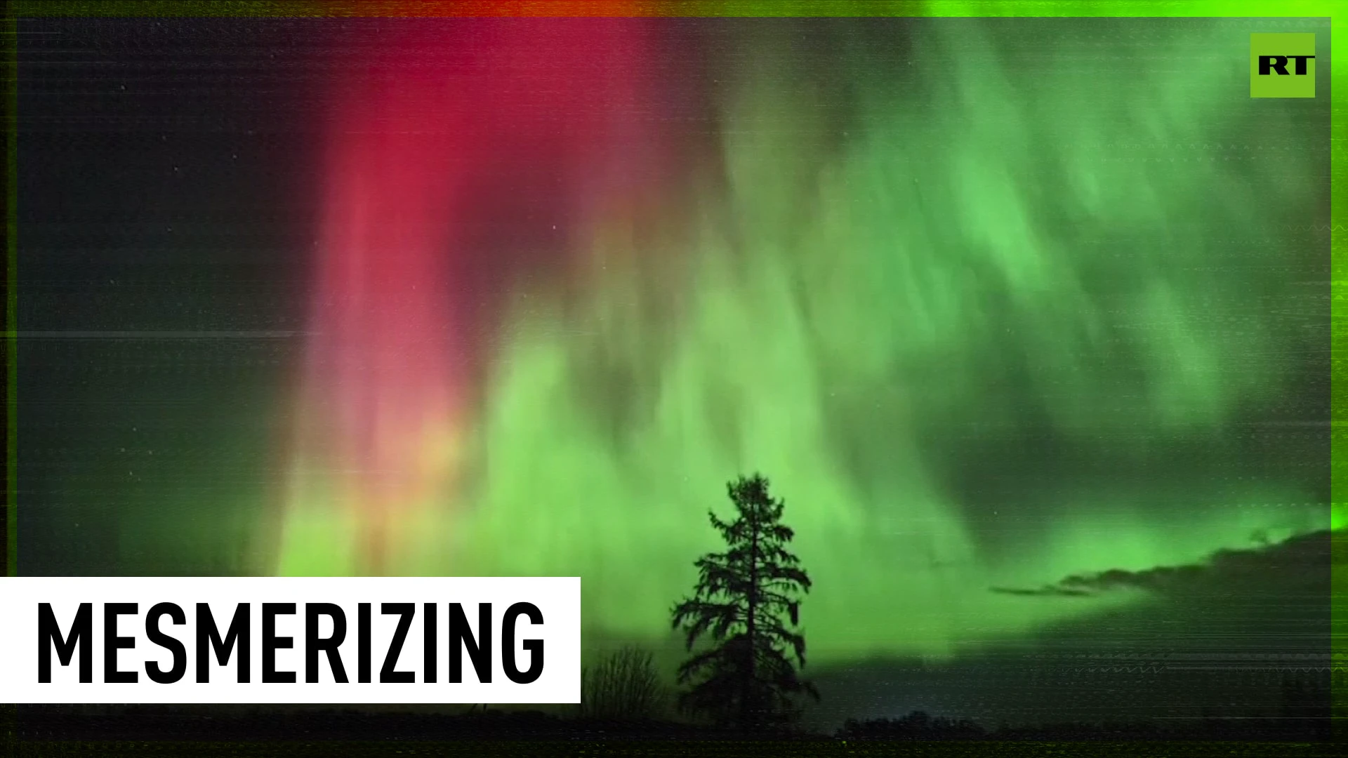 Intense solar storm triggers northern lights in central Russia