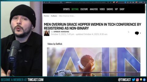 Feminists LOSE IT After MEN Claim To Be Non Binary And OVERRUN Women's Job Fair, SOWING MEET REAPING