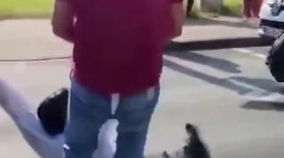 Chick Gets DRAGGED Off of the Street