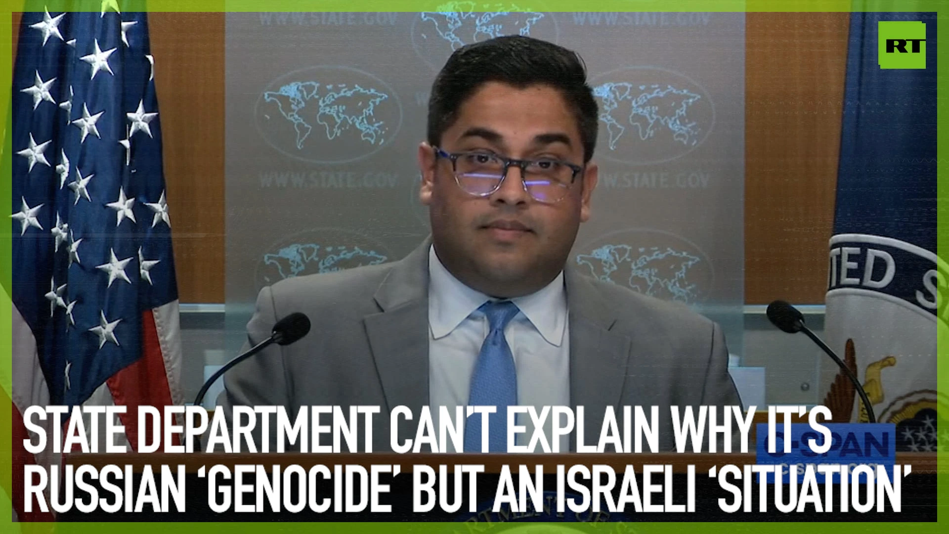 US State Department can’t explain why it’s Russian ‘genocide’ but an Israeli ‘situation’