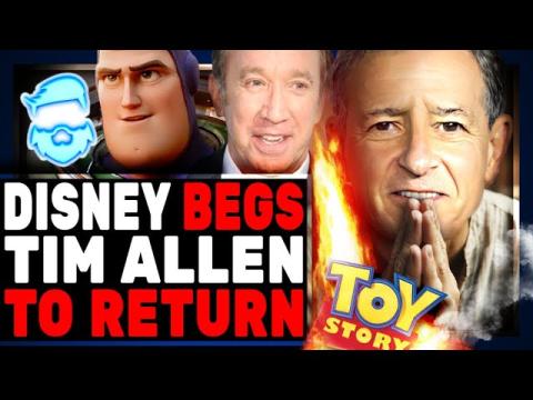 Disney BEGS Tim Allen To Return To Toy Story & ADMITS To Shareholders WOKE Content Has HURT Company
