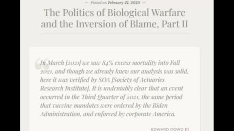 The Politics of Biological Warfare and the Inversion of Blame, Part 2 (Jeffrey Nyquist)